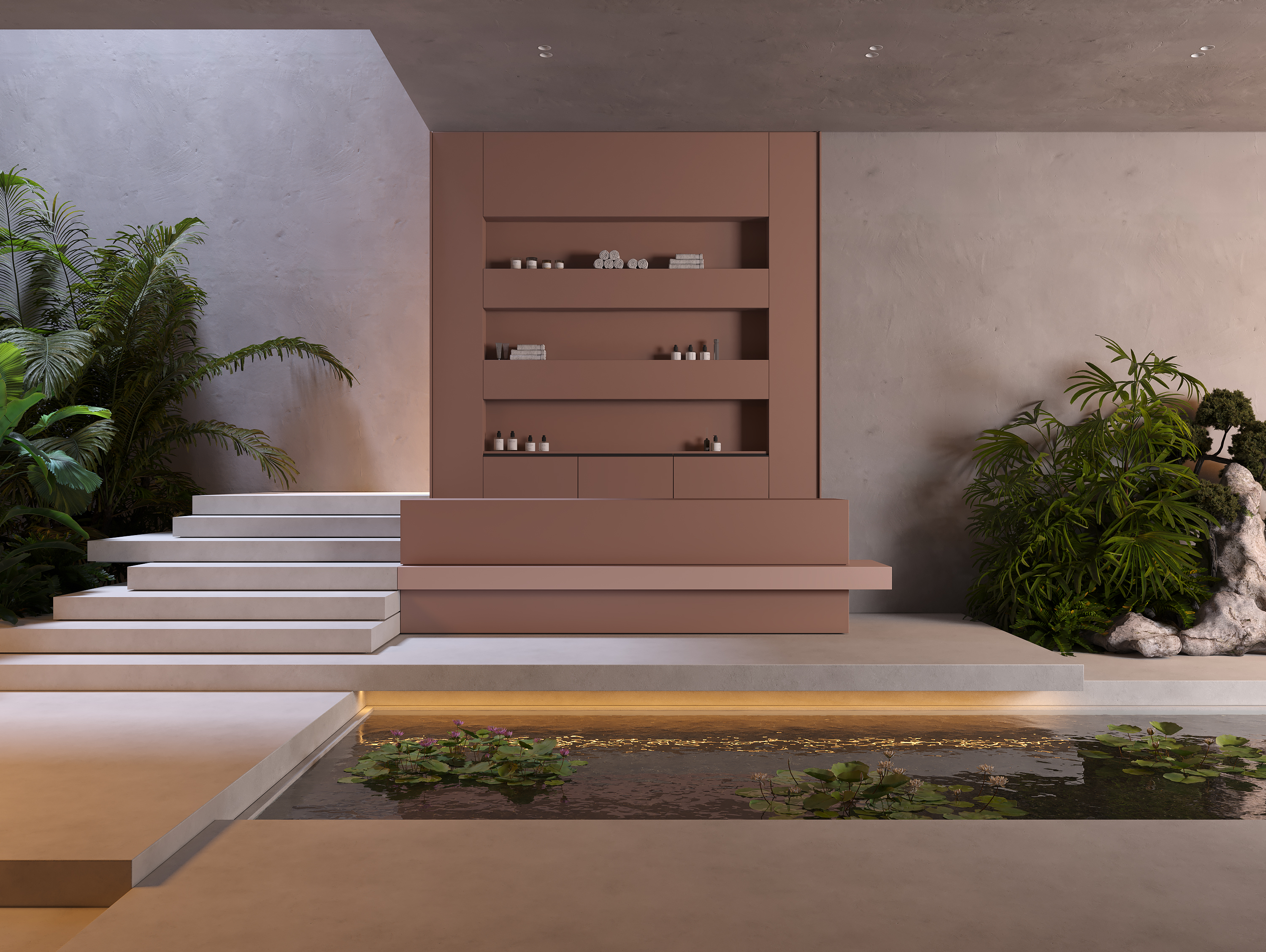 Mocha Coffee LACQUERED PANEL MAT SUPERIOR Render