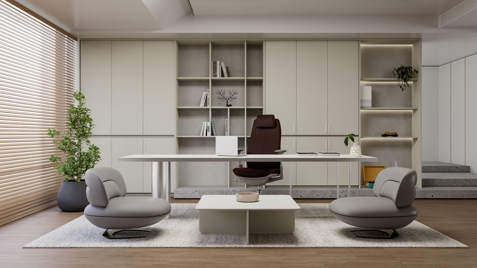 Salda Beige LACQUERED PANEL MAT SUPERIOR Render