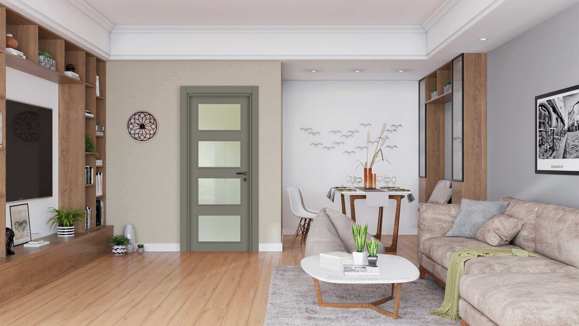 VDA-05 HAKİ GRİ CAMLI Render