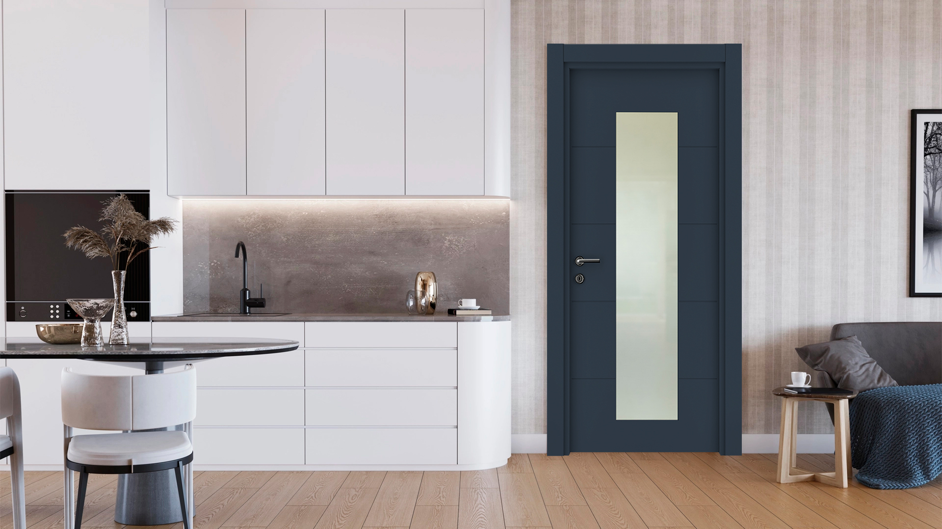 VDA-80 BELİZE MAVİ CAMLI Render