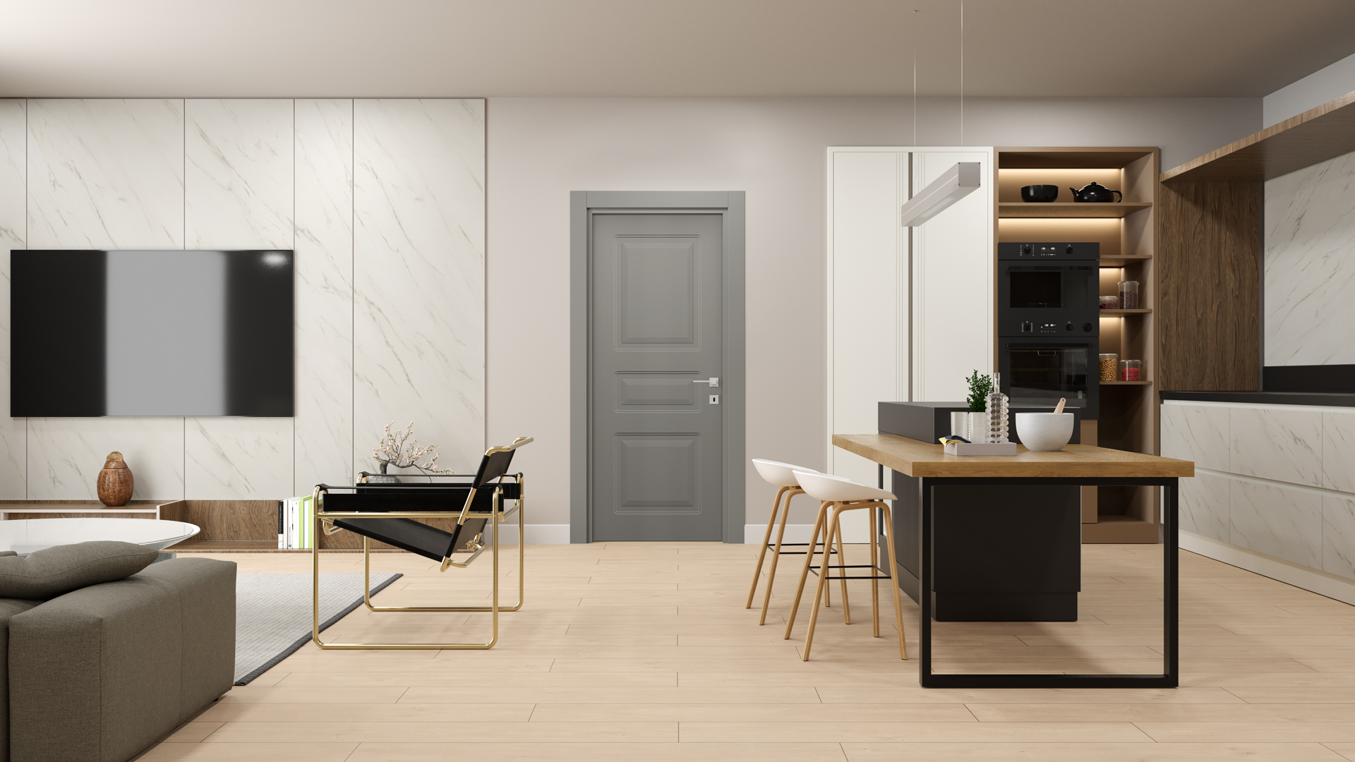 ATLAS NATURAL GRAY Render