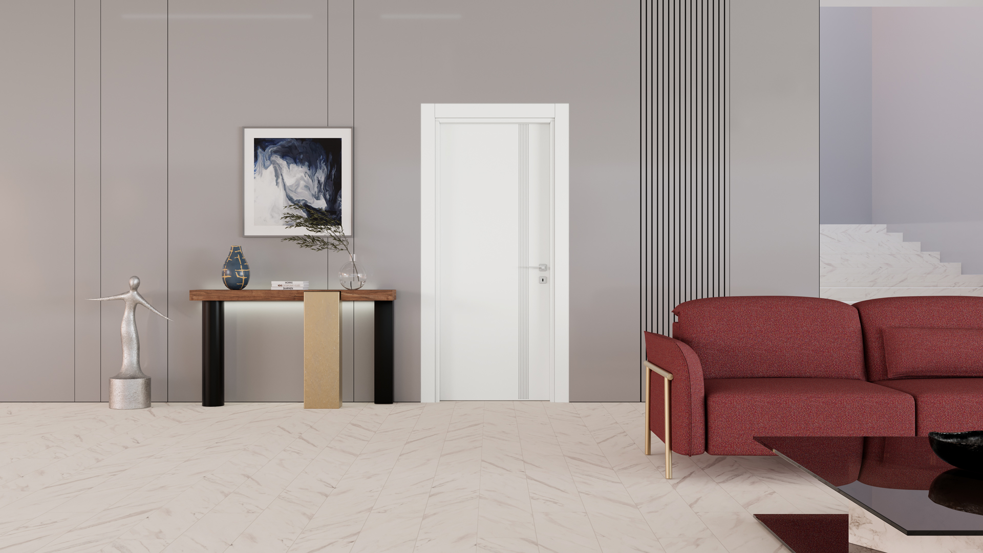 SOHO PEARLY WHITE Render