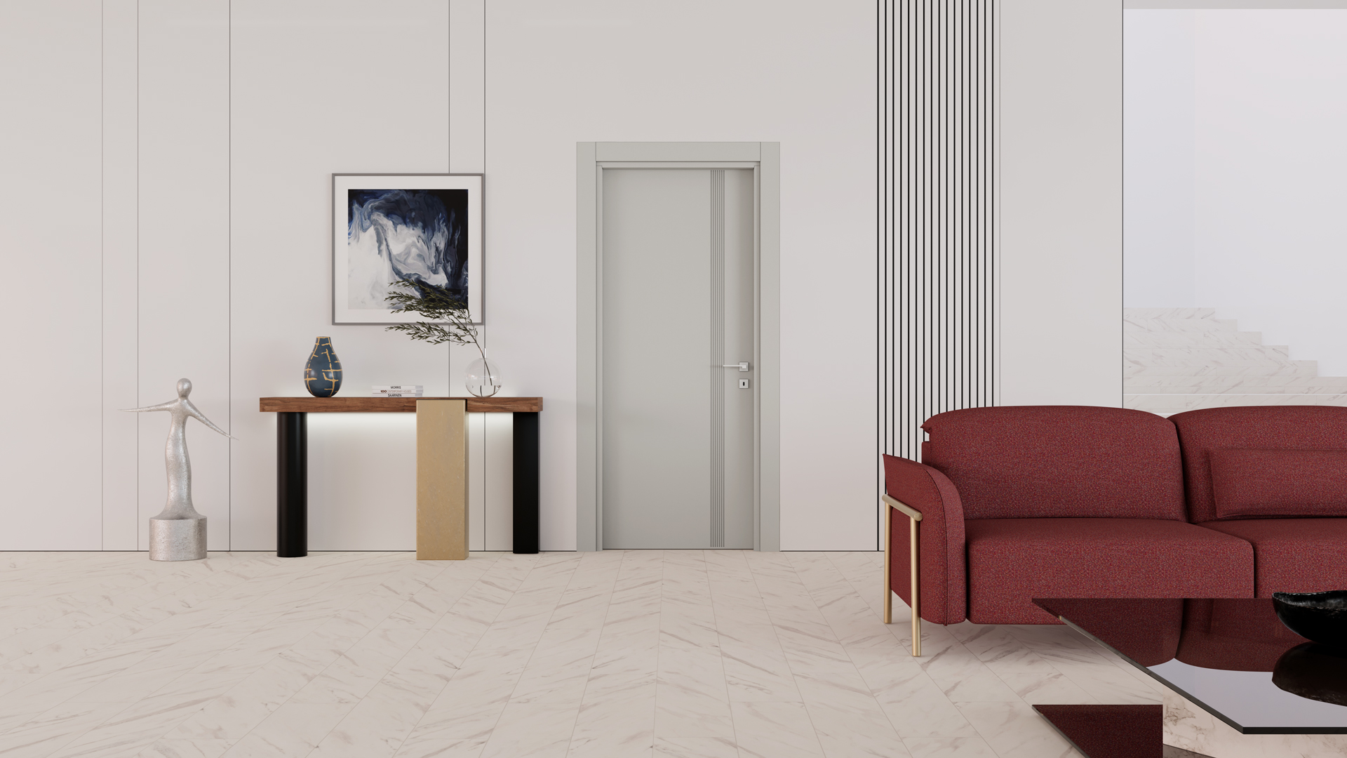 SOHO İPEK GRİ Render