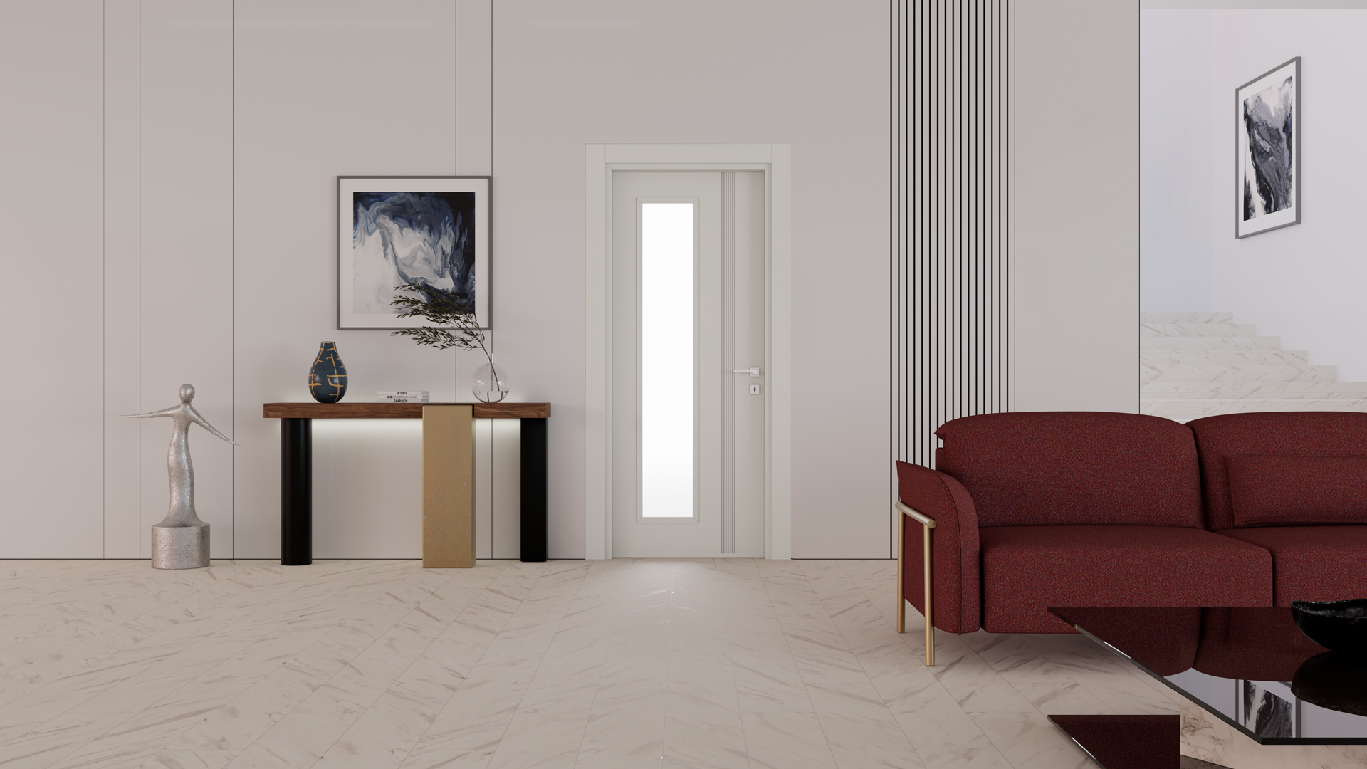 SOHO SILK GRAY GLAZED Render