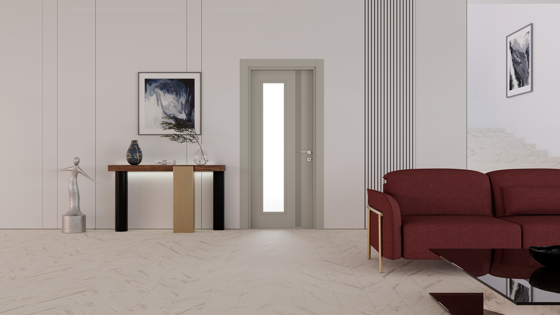 SOHO NATURAL GRAY GLAZED Render