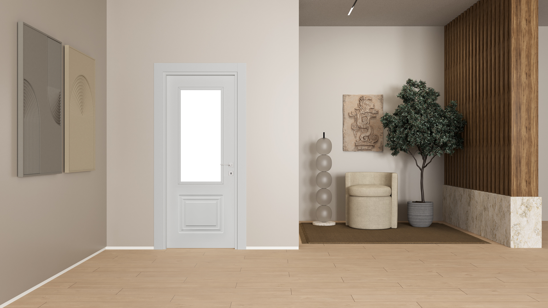 SOLE PEARLY WHITE GLAZED Render