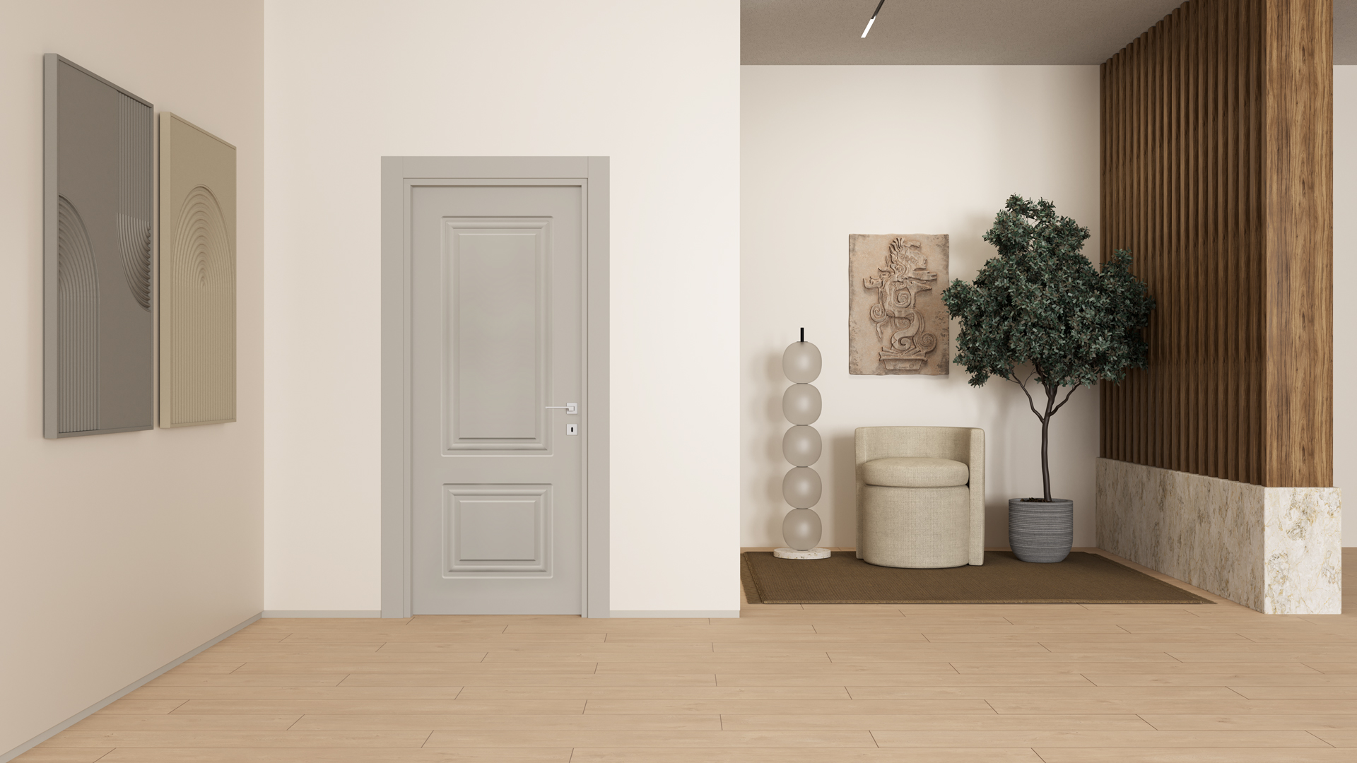 SOLE SILK GRAY Render