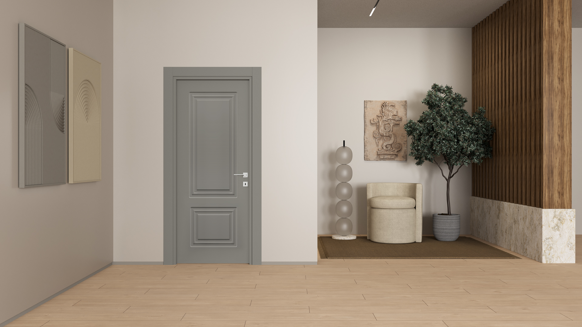 SOLE NATUREL GRİ Render