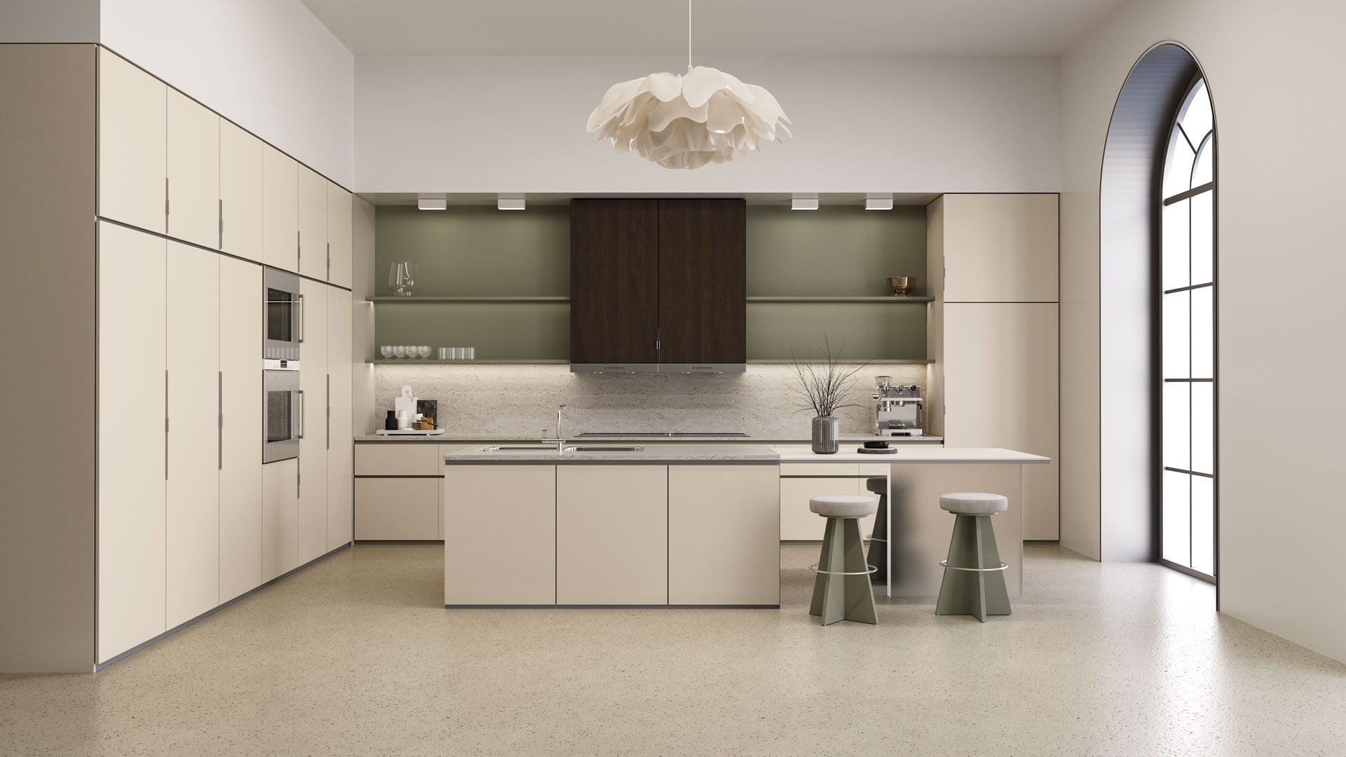 Linen Chevron Render